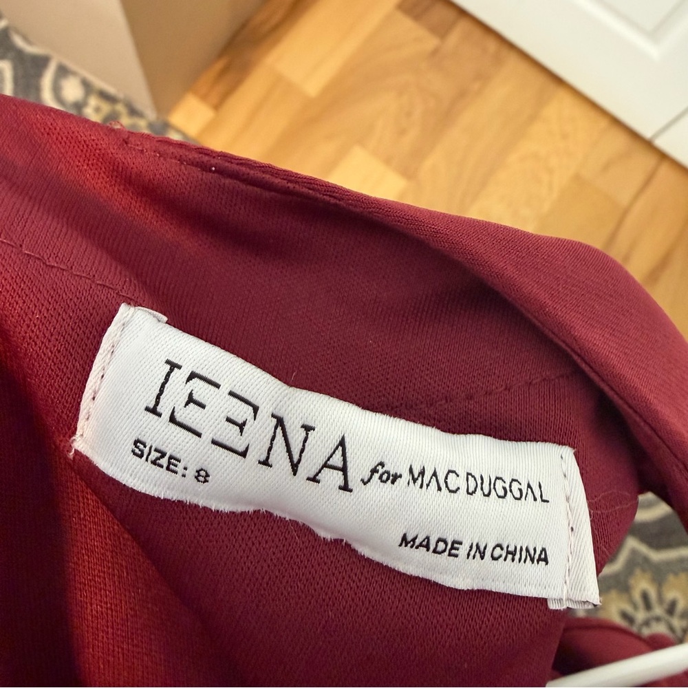 IEENA for MAC DUGAL Flounce Sleeve Midi Dress | Size 8 - Picture 7 of 8